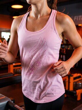 Retro Team Orangetheory Fitness Retro winged foot Next Level Racerback tank